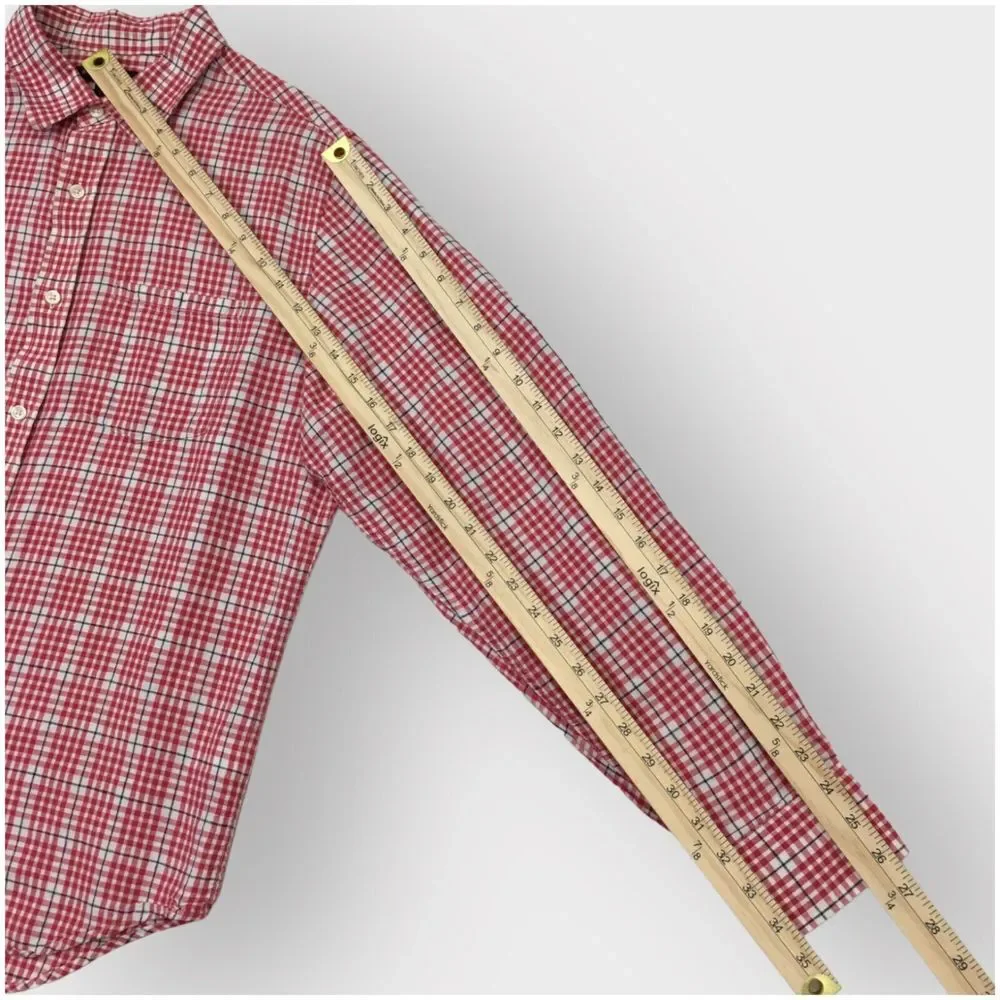 Banana Republic Men's Button Up Long‎ Sleeve Shirt Size L Linen Cotton Casual